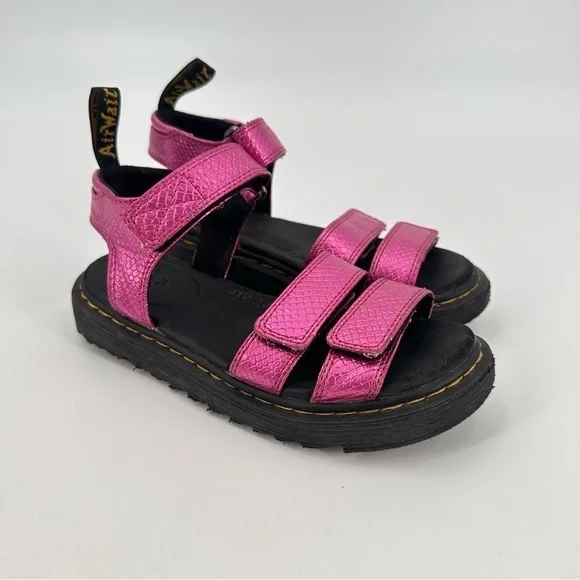 Martens Shoes Dr Martens Klaire Kids Pink Cosmic Glitter